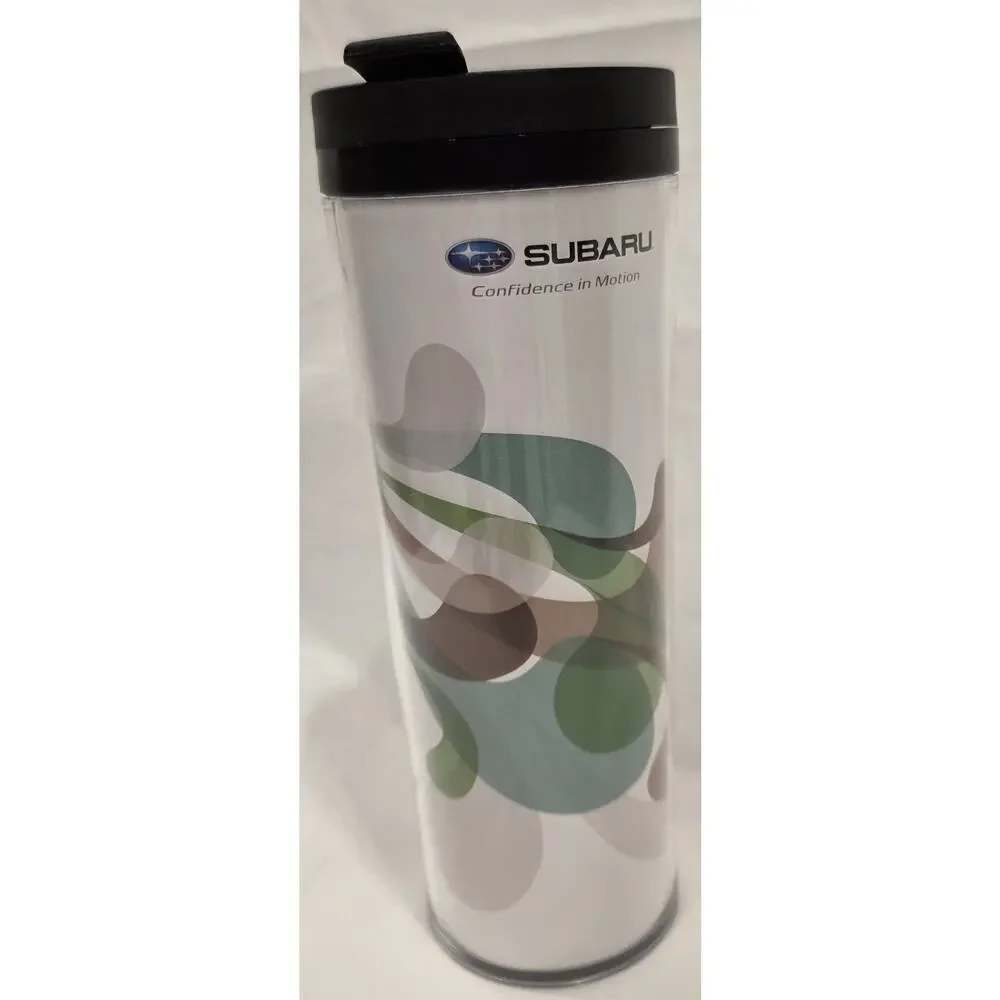 Starbucks‎ 2014 Subaru Coffee Travel Tumbler Mug 16 fl oz. White- BPA Free